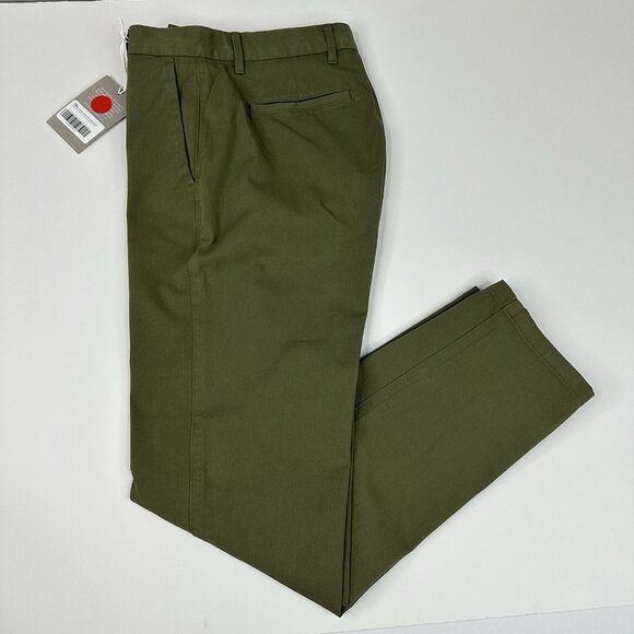 Everlane Uniform Men NWT Green The Perfectly Straight Fit Chino Pant W29-30/L30 - Picture 2 of 12